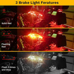 8PCS Underglow RGB LED Strip Light Kit DC 12V with 2 Red Blinking Brake Light Styles for Motorcycles Trikes Golf Carts ATVs UTVs – M8r