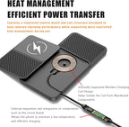 Wireless Car Phone Charger for Mercedes-Benz C-Class (W206) 2021–2025, Type C/USB 20W Fast Charging Pad, Non-Slip Charging Station for Travel Home Office Desk, Lightweight,Type-C