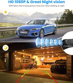AUTO-VOX Backup Camera for Truck Plug and Play: 4.8" 1080P Stable Signal Clear Night Vision Rear View Camera System, IP69K Waterproof 3X Zoom Back Up Camera for Car SUV Pickup Van