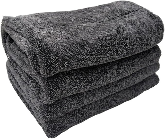 Plush Microfiber Car Wash Towel High GSM Auto Detailing Drying Cloth