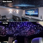 CHINLY Twinkle 400pcs 9.8ft 0.03in Starlight Headliner Fiber Optic Lights kit, Music Mode Bluetooth APP Control Remote, RGBW Star roof Lights for Star Headliner/Home Theater/Pool Ceiling
