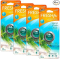 Armor All Car Air Freshener and Purifier - Odor Eliminator for Cars & Truck, Freshfx Island Oasis, 0.08 Fl Oz Vent Clip, Pack of 4, 18551-4PK