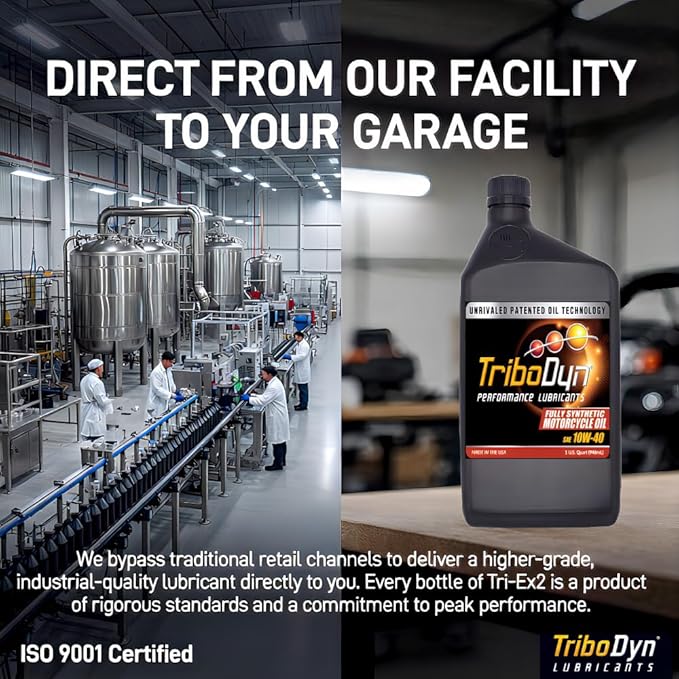 10W40 Motorcycle Oil JASO MA2 Full Synthetic – Patented Ceramic Coating Technology – For Motorcycles, ATVs, UTVs & Watercraft (1 Gallon)