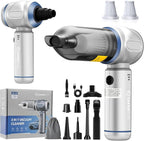 SakerPlus Car Vacuum Portable Cordless, 3-in-1 Hand Held Mini Vacuum Cleaner 17500PA High Power, Handheld Vacuum & Air Duster for Suction, Blowing, Inflating & Deflating, Ideal for Car Home Office