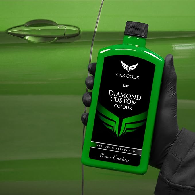 Car Gods Iris Custom Color Light Green 3-in-1 Polish Wax Color Restorer & Scratch Remover, 16 Colors Available, 17 Fl Oz