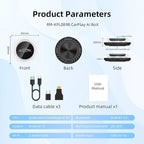 [8G+128G] Carplay Ai Box for BMW/Porsche/Other Cars,Fast Car Video Box Android 13 System Adapter Magic Portable Head Unit,Support Voice Assistant/SIM&TF Card/Online Netflix/YouTube/Disney+/Hulu/GPS/
