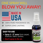 Scent Bomb Air Freshener Spray, Long-Lasting Odor Eliminator - Effective Deodorizer for Home & Car, Fresh Room Spray for Kitchen, Bathroom & Smell Neutralizer - 1 oz Pack of 4, Pears and Berries Scent