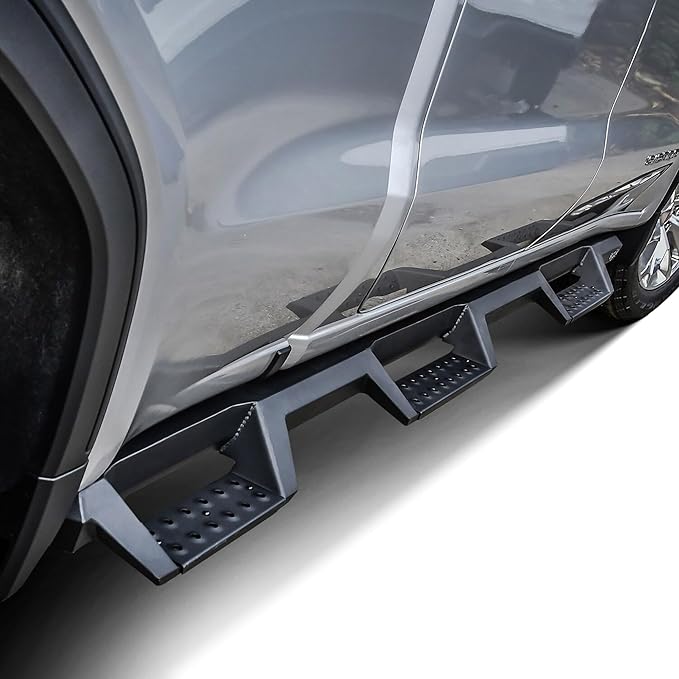 Westin 56-534695 HDX Drop Wheel to Wheel Nerf Bars fits 2019-2025 Silverado Sierra 1500 Crew Cab 6'5" Bed (Exc 2019 Silverado LD/Sierra 1500 Limited) Textured Black Pair
