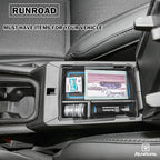 RUNROAD Center Console Organizer Tray Compatible with Jeep Compass 2022-2025 Accessories, Coin Holder Armrest Tray Secondary Storage Box Insert Console Organizer Card Container, Blue (NOT For Ltd)