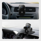 Wireless Car Charger Mount - Auto Scan & Auto Grip Car Phone Mount - Compatible with iPhones and Smartphones - Fast Charger Car Mount Accessories for Dashboard or Vent
