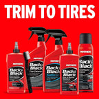 Mothers Back-to-Black Heavy Duty Trim Cleaner Kit, 12 oz. Gel Cleaner + Trim Brush — Deep Cleans & Restores Exterior Trim & Plastics, Removes Oxidation, Dirt, Grime & Wax, Drip-Free Gel (06141)