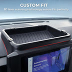 Dashboard Storage Tray Dash Organizer for Toyota Tacoma 2026 2025 2024 & 4Runner 2026 2025 (Only for 14 inch Screen), Interior Accessories Center Console Organizer Storage Tray, Black