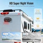 7" AHD1080P Wired Backup Camera System, DVR Rear View Camera, IP69 Waterproof IR Night Vision, 20G Vibration-Proof for Trailer/Tractor/Truck/Combine/Caravan/Skid Steer/Heavy Equipment/UTV, Y6