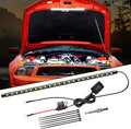 Nilight Under Hood Light Strip 21 LED Waterproof Underhood Work Lights with On/Off Switch Blade Fuse Engine Bay Repair Lamp White 12V for Car Truck SUV