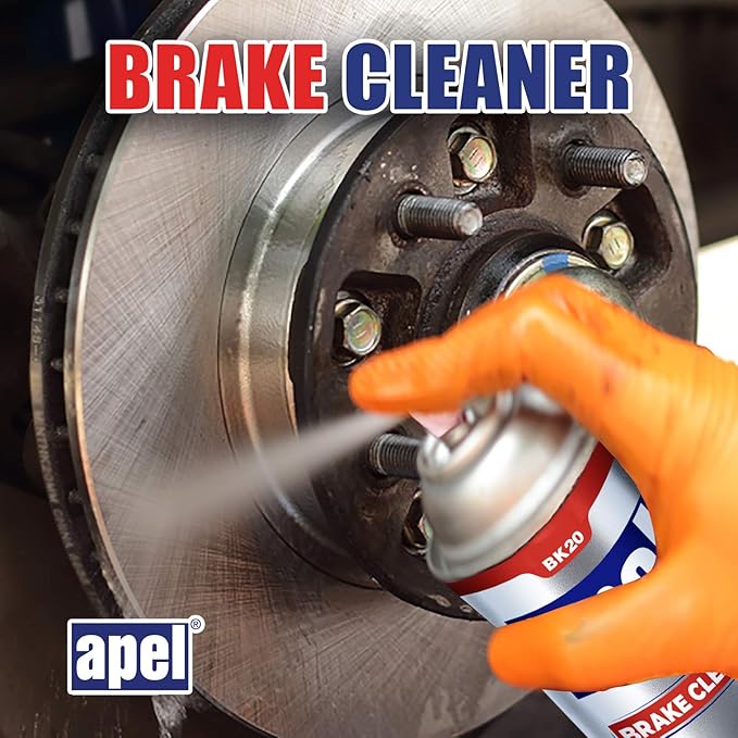 Mitreapel Brake Cleaner (12 x 15.1 fl oz) Non-Chlorinated Brake Parts Cleaner for Disc, Pads, Calipers, Springs, Rotors and Clutch (Pack of 12)