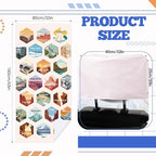Hahafelt 2 Pack Car Seat Towel Covers with Storage Bag, 63 x 32 Inch Universal Non Slip Waterproof Sweat Protector for Car Truck, Gym Swimming Running, Machine Washable (Mixed Landscapes)