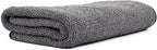 The Rag Company - Double Twistress (2-Pack) Professional Korean 70/30 Blend, Twist Loop Microfiber Drying Towels Car Detailing, Lint-Free, Streak-Free, Multipurpose Use, 850gsm, 20in x 24in, Grey