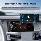 [in‑Cell Touchscreen] 6.36" Single Din Car Stereo with Wireless/Wired CarPlay & Android Auto, 240W DSP Powerful Sound with EQ, MirrorLink, Bluetooth Hands‑Free, 12‑LED Backup Camera, AM/FM Radio