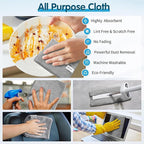 FIXSMITH Grey Microfiber Cleaning Cloth -Pack of 24, Highly Absorbent Cleaning Rags, 16"X12" All Purpose Cleaning Towels for Housekeeping, Kitchen, Car, Lint Free and Reusable Microfiber Towels