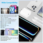iPhone 17 16 Charger,2Pack USB C Fast Charger Apple Charge Type C Fast Charging Block&6FT USB C to C Woven Cable Cord for iPhone 17 Pro Max/17 Pro/Air/16 Plus/16E/15 Series/iPad Pro/Air/Mini
