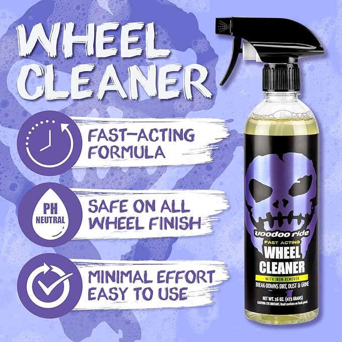 Voodoo Ride ® VR-1014 Wheel Cleaner with Iron Remover Fast-Acting 16oz