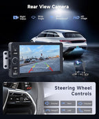 4G+64G Android Car Stereo for Chevrolet Chevy Silverado Impala Tahoe GMC Sierra Yukon Hummer H2 with Wireless CarPlay Android Auto, 7” Touchscreen Car Radio GPS WIFI SWC BT 32EQ Backup Camera