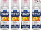 Eastwood 2k Aerosol Spray | Clear Coat Automotive Paint Aerosol Spray with Long-lasting and Durable Finish 11.8 Oz Can | Clear Coat | 4 Pack