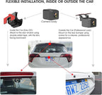 KBD Car OEM Rear View Mirror Dash Cam with SD, 2K Front and 1080P Rear 9.66'' with Back Up Camera, Touch Screen, Superior Night Vision, G-Sensor, Parking and Reversing Assistance