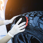 2 Pack Large Tire Shine Applicator Pad, Tire Hex Grip Applicator, Tire Shine Car Detailing Foam Sponge Tool, Reusable Car Cleaning Supplies After Car Wash Tire Cleaner for Applying Tire Shine