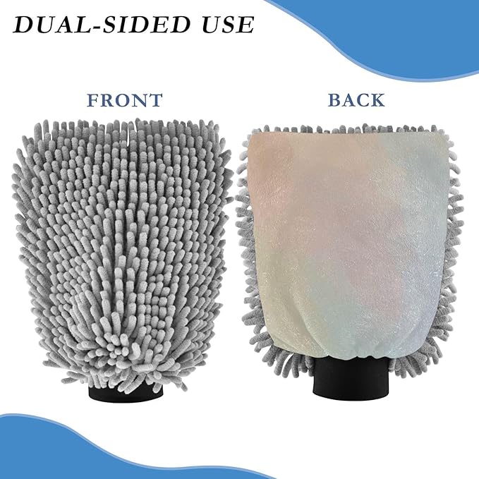 Color Gradient Microfiber Mitt for Cars Scratch Free Wash Mitts for Cars Washing Sponge Detailing Car Hand Wash