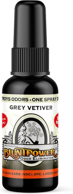 BluntPower (Grey Vetiver, 5 Pack) Concentrated Odor Eliminator and Diffuser Oil - Room Deodorizer, Odor Eliminator, and Smoke Eliminator Spray - Premium Oil Based Air Freshener & Odor Eliminator Spray