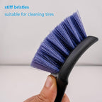 Wheel & Tire Brush Set for Car Rim Easy Dirt Removal Bristles with Comfortable Handle for Car Body Exterior Surface Carpet Truck SUV RV Motorcycle (Wheel Rim & Tire Brush Set)