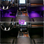 Interior car Lights,Ambient Lighting car Interior,car footwell Lights, APP Control 16 Million Colors Music Sync, DIY Mode Multicolor LED Interior Lights for Cars, Trucks, SUVs, 5V USB Power