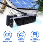 Electric Solar Panel Cleaning Tool with Roller Brush and Water Fed Pole for Efficient Photovoltaic Maintenance