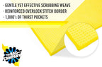 The Rag Company - Standard Waffle Weave Microfiber Towels (3-Pack) Detailing, Window, Glass and Drying, Wax & Polish, Lint-Free, Streak-Free, 370gsm, 16in x 16in, Yellow