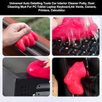Car Cleaning Gel Clean Putty, Universal Auto Interior Cleaner Slime, Auto Detailing Tools Accessories for Cleaning Vehicle Interiors/Electronic Products/Homes/Offices, Gifts for Men Women (Pink)