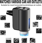 Smart Car Air Freshener, Car Air Freshener Diffuser, Rechargeable Car Aroma Diffuser, 3 Levels of Adjustable Intelligent Car Diffuser Men's Fragrance with 3 Bottles of Cologne