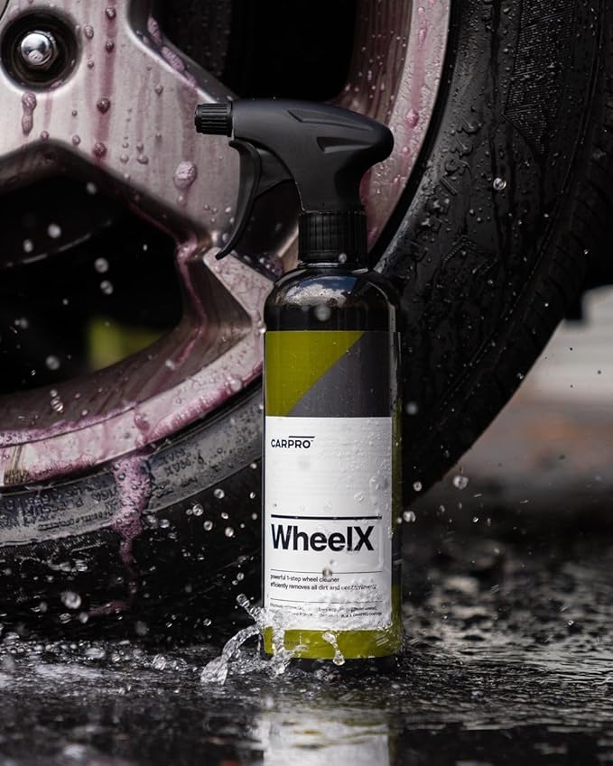 CARRO WheelX Wheel & Tire Cleaner Spray for Car Detailing - Professional 1-Step Formula, Safe on Chrome & Powder Coated Wheels, Rims, Calipers - Removes Dirt, Brake Dust, Grease - 500ml (17 fl oz)