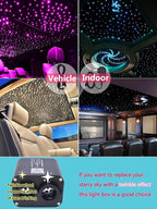 Twinkle 20W Dual Port Colour Blocking Bluetooth APP Control Music Sync Fiber Optic Light Source RGBW Light Box Engine Diver for Car Starlight Headliner Home Indoor Star Ceiling Decoration