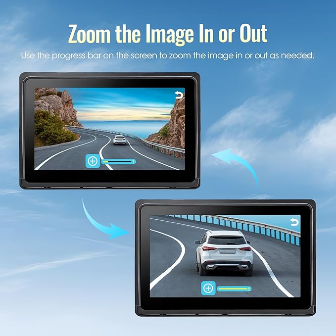 Wireless RV Backup Camera System 7" 1080P Touch Screen & 4 Cameras, Compatible with Furrion Pre-Wired Plug, DVR Monitor & Waterproof Night Vision Rear Side View Camera for Trailer Truck, A14