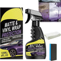 Matte & Vinyl Wrap Protection Spray, 2026 New Cars Vinyl Wrap Protectant Cleaner, Quick Drying Matte Paint Cleaner for Car, Matte Finish Detailer and Spray Sealant for Cars (1Set)