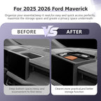 LUWU for 2025 2026 Maverick Dashboard Storage Tray 2026 Maverick XL/XLT/Larita/Tremor/Lobo 12.3-inch Behind Screen Organizer Center Console Display Box Dash Tray Maverick 2026 (Only for 12.3" Screen)