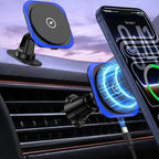 for Magsafe Car Mount Charger, 15W Magnetic Wireless Car Charger, Magnetic Car Phone Holder for iPhone 17 16 15 14 13 12 Series, Samsung Galaxy S26 Ultra S25 S24 S23 S22 S21 S20 FE, Google Pixel 10a