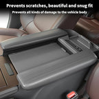 2PCS Center Console Armrest Side Cover for Toyota Sienna 2021-2026 Silicone Armrest Storage Box Side Cover Protector Compatible with LE/XLE/XSE/Woodland Edition/Limited/Platinum(Gray)