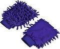 M METERXITY Microfiber Wash Mitt - Chenille Reusable Gloves for Cleaning, Scratch-Free, Apply to Kitchen House Cleaning