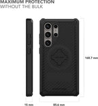Rokform - Galaxy S24 Ultra Case, Rugged Series, Magnetic Case with Twist Lock, Drop Tested Armor (Black)