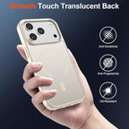 SUPFINE Magnetic for iPhone 17 Pro Case (Compatible with MagSafe)(Military Grade Drop Protection) Translucent Matte Shockproof with Anti-Fingerprint Phone Cover,Antique White