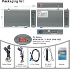 Wireless CarPlay Retrofit Kit Decoder Compatible with Lexus RX/NX/ES/LC/LS/UX 2016-2022 with Large Touchpad, Interface Box Fit for Original Car Radio Upgrade GPS Navigation Mirror Link