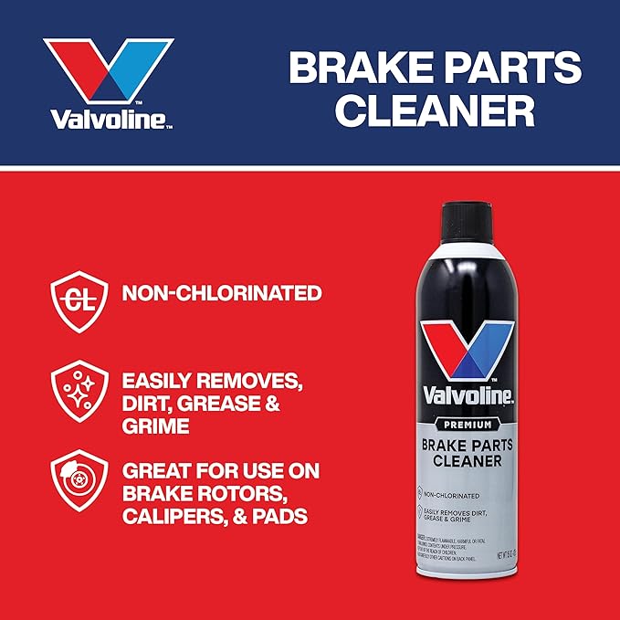 Valvoline Heavy Duty Brake Parts Cleaner, VOC Compliant, Formula Easily Cleans Brake Dust, Carbon, Gum, Varnish and Unpainted Metal Parts, 15oz
