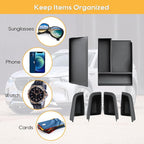 LFOTPP for Mazda CX-90 CX-70 Center Console Organizer for 2024 2025 2026 Mazda CX-90 CX-70 Middle Armrest Storage Tray Insert, OEM Fit, Non-Slip Waterproof 6PCS Interior Accessories
